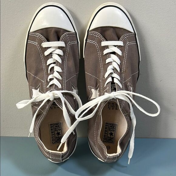 Converse Classic Brown One Star Canvas Sneakers M10 - Picture 2 of 7